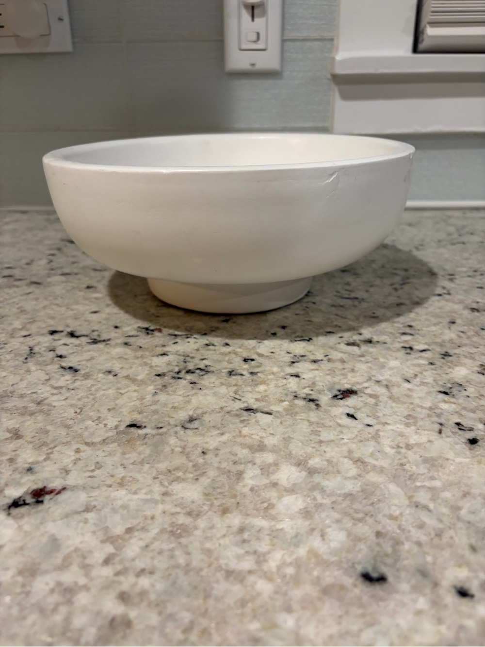 Pottery Barn Orion Bowl - White Terra Cotta